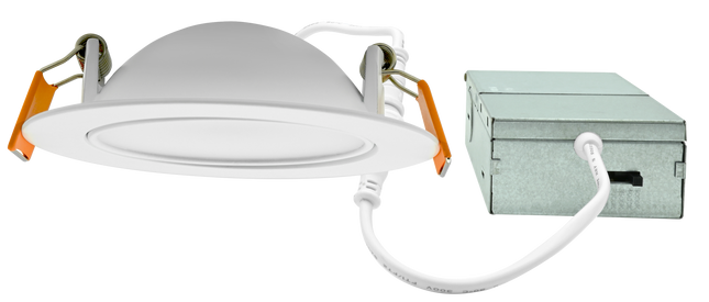 3 Inch Floating Gimbal Recessed LED Downlight with Integrated J-Box Kelvin Selectable 27K/3K/35K/4K/5K