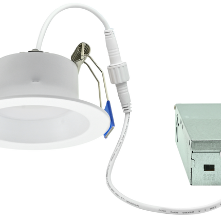 2 INCH CLIP-IN LED DOWNLIGHT WITH INTEGRATED J-BOX LUMEN SELECTABLE 300/400/500LM KELVIN SELECTABLE 27K/3K/35K/4K/5K