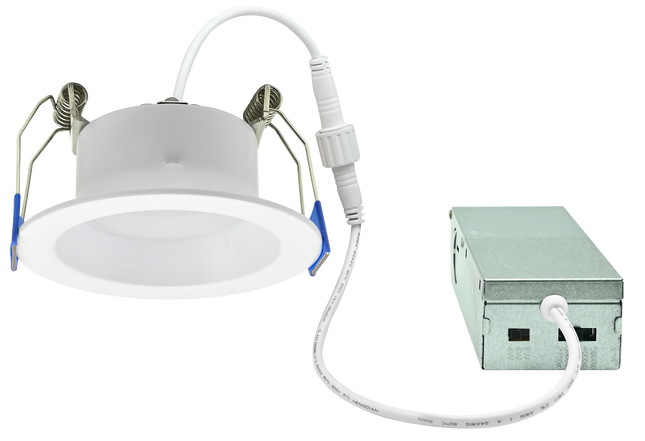 2 INCH CLIP-IN LED DOWNLIGHT WITH INTEGRATED J-BOX LUMEN SELECTABLE 300/400/500LM KELVIN SELECTABLE 27K/3K/35K/4K/5K
