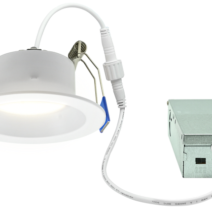 2 INCH CLIP-IN LED DOWNLIGHT WITH INTEGRATED J-BOX LUMEN SELECTABLE 300/400/500LM KELVIN SELECTABLE 27K/3K/35K/4K/5K