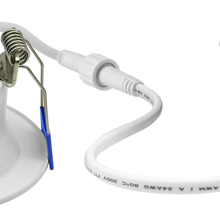 2 INCH CLIP-IN LED DOWNLIGHT WITH INTEGRATED J-BOX LUMEN SELECTABLE 300/400/500LM KELVIN SELECTABLE 27K/3K/35K/4K/5K