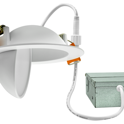 3 Inch Floating Gimbal Recessed LED Downlight with Integrated J-Box Kelvin Selectable 27K/3K/35K/4K/5K