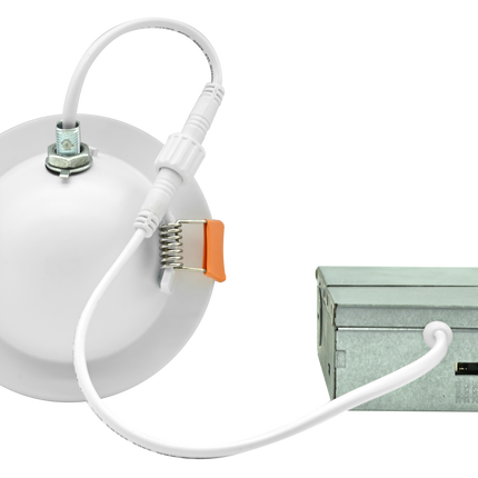 3 Inch Floating Gimbal Recessed LED Downlight with Integrated J-Box Kelvin Selectable 27K/3K/35K/4K/5K