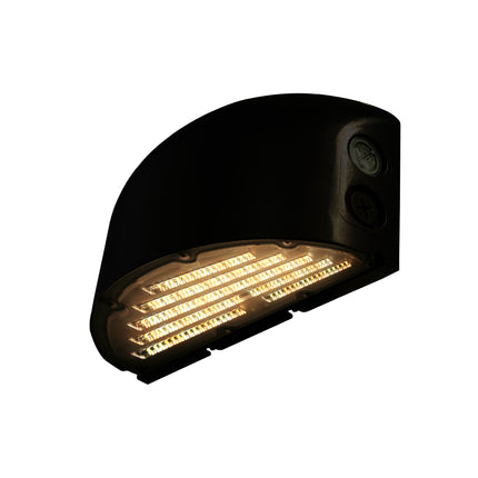 Half Moon LED Wall Pack Lumen Selectable 8,000/10,000/13,000LM Kelvin Selectable 3K/4K/5K Built-In Photocell
