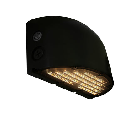 Half Moon LED Wall Pack Lumen Selectable 8,000/10,000/13,000LM Kelvin Selectable 3K/4K/5K Built-In Photocell