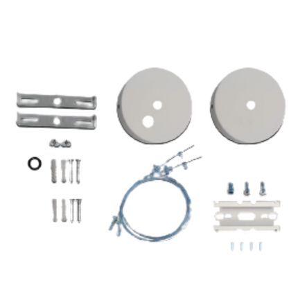 Canopy Mounting Kit Black or White Finish