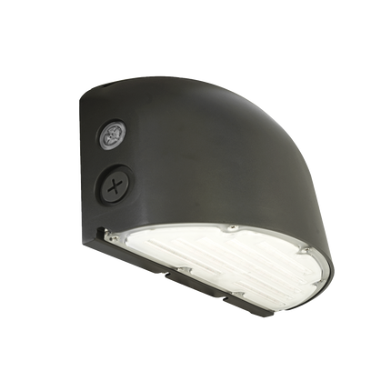Half Moon LED Wall Pack Lumen Selectable 5,000/7,000/8,000LM Kelvin Selectable 3K/4K/5K Built-In Photocell