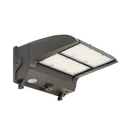 Rotatable Lens Sensor Ready LED Wall Pack Lumen Selectable 10,000/13,000/16,000/19,000LM Kelvin Selectable 3K/4K/5K