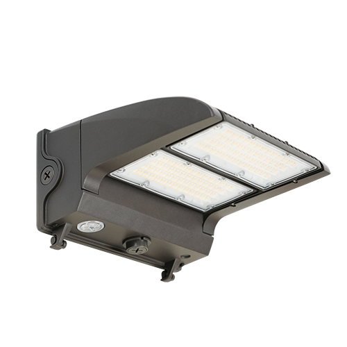 Rotatable Lens Sensor Ready LED Wall Pack Lumen Selectable 10,000/13,000/16,000/19,000LM Kelvin Selectable 3K/4K/5K