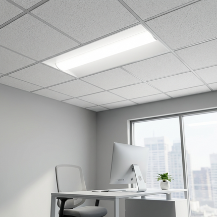 2x4 LED Center Basket Troffer Lumen Selectable 4,600/5,000/5,800LM Kelvin Selectable 35K/4K/5K