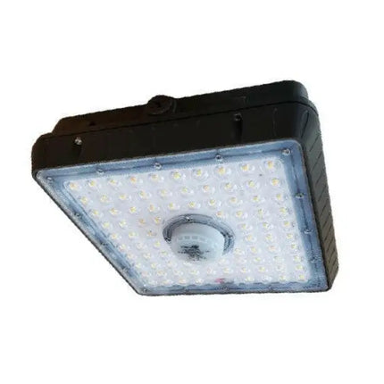 LED Canopy Light with Occupancy Sensor Lumen Selectable 7,000/8,000/10,000LM Kelvin Selectable 3K/4K/5K Bronze or White Finish - Let There Be Lighting