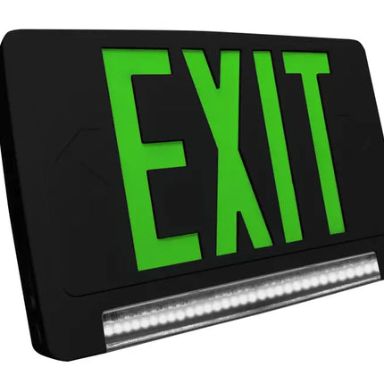 Light Pipe LED Exit & Emergency Combo Remote Capacity Standard with Battery Backup - Let There Be Lighting