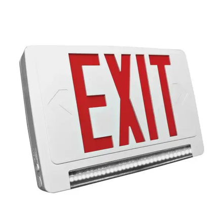 Light Pipe LED Exit & Emergency Combo Remote Capacity Standard with Battery Backup - Let There Be Lighting