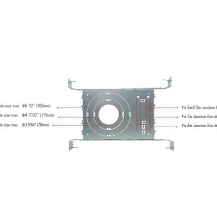 Mounting Plate for 3/4/6 Inch LED Recessed Downlights - Let There Be Lighting