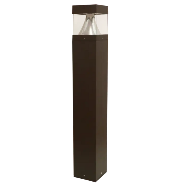 Square LED Bollard Lumen Selectable 1,800/2,450/3,000LM Kelvin Selectable 3K/4K/5K - Let There Be Lighting