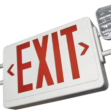 Standard LED Exit & Emergency Combo with Battery Backup - Let There Be Lighting