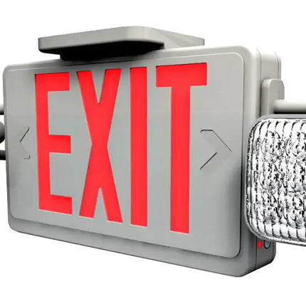 Standard LED Exit & Emergency Combo with Battery Backup - Let There Be Lighting