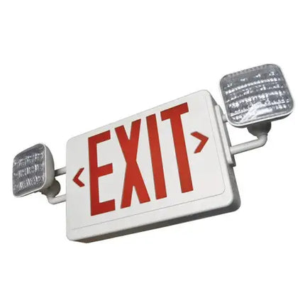 Standard LED Exit & Emergency Combo with Battery Backup - Let There Be Lighting