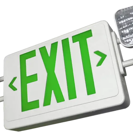 Standard LED Exit & Emergency Combo with Battery Backup - Let There Be Lighting